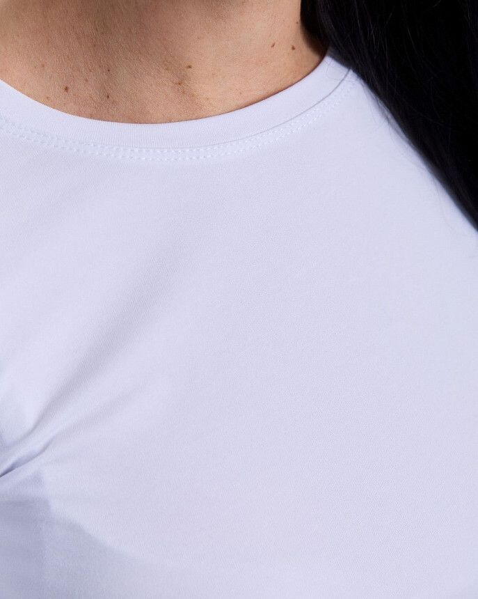 Медицинский лонгслив женский белый 3