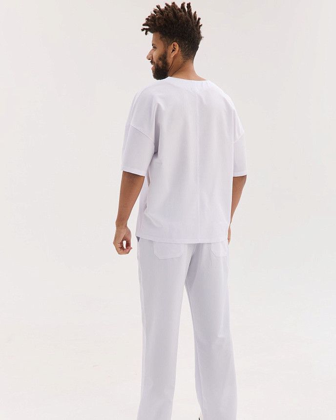 Медицинский костюм мужской Чикаго белый 3