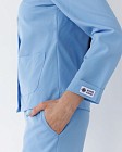 Медичний костюм жіночий Жаклін блакитний (Віскоза «Еліт») 5