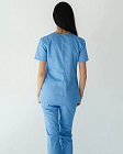 Медицинская рубашка женская Топаз голубая 2