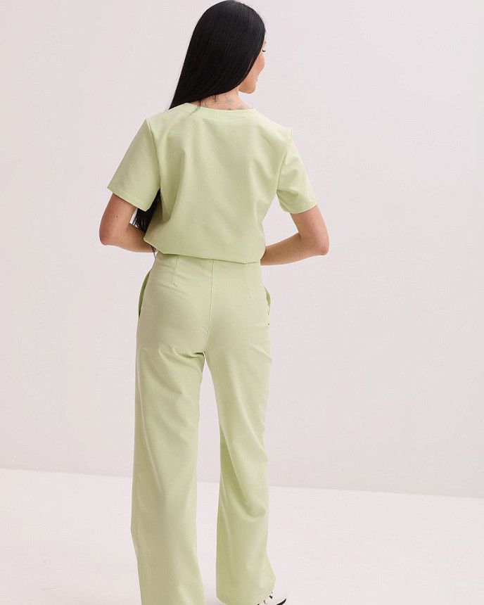 Медичний костюм жіночий Саванна лайм 3