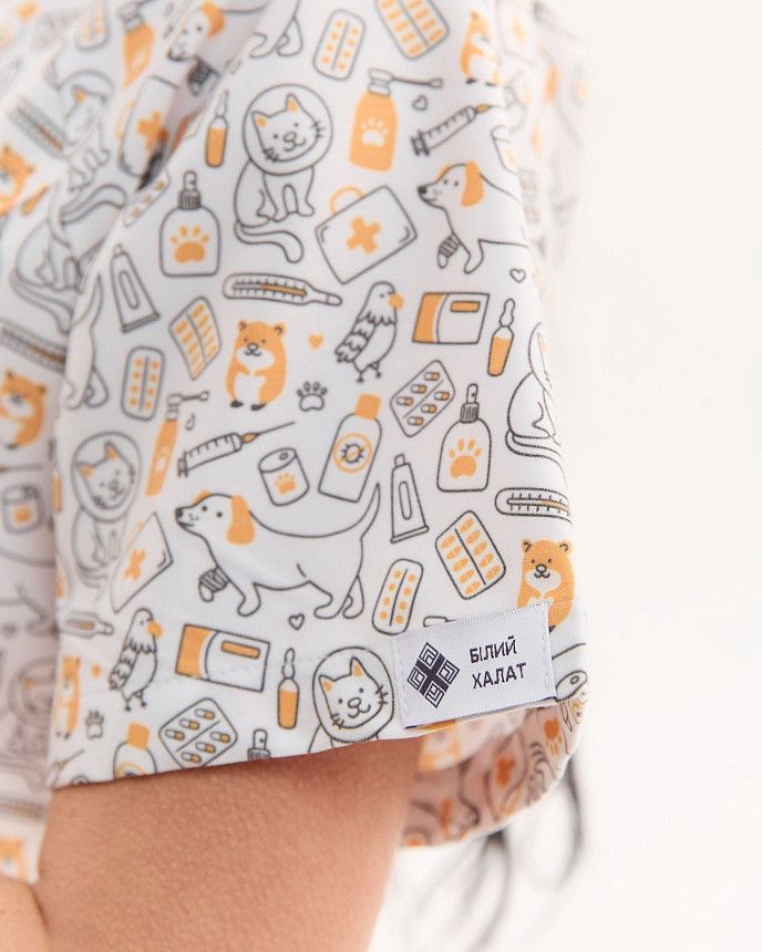 Медична сорочка жіноча Аризона принт CatDog 5