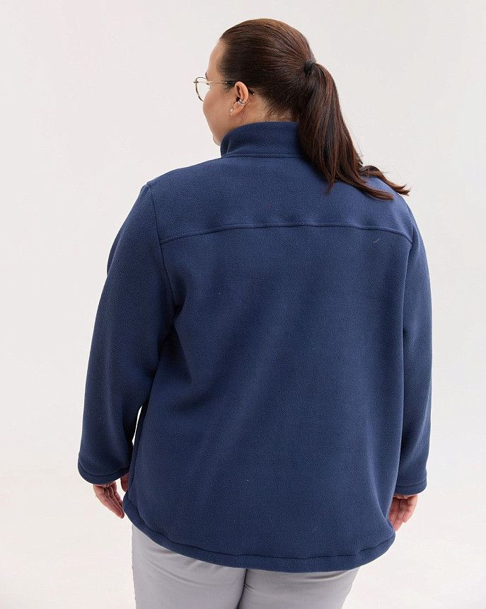 Медична кофта жіноча флісова Фінляндія синя +SIZE 3 Білий Халат Медична кофта жіноча флісова Фінляндія синя +SIZE 3