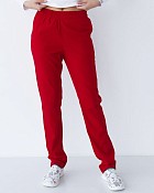 Медичні жіночі брюки Наомі (Віскоза Milano) червоні