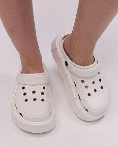 Медицинские женские клоги PS белые