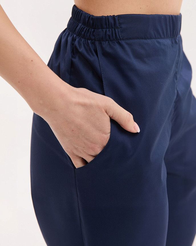 Медичні штани жіночі моми темно-сині 6