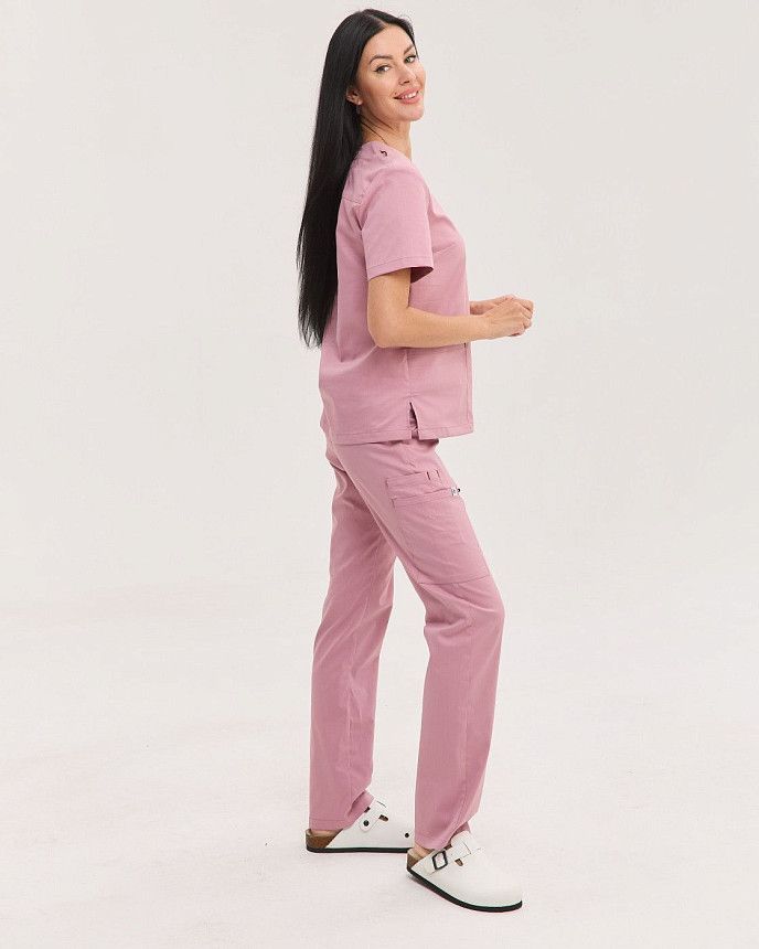 Медицинский костюм женский Бристоль лиловый 2