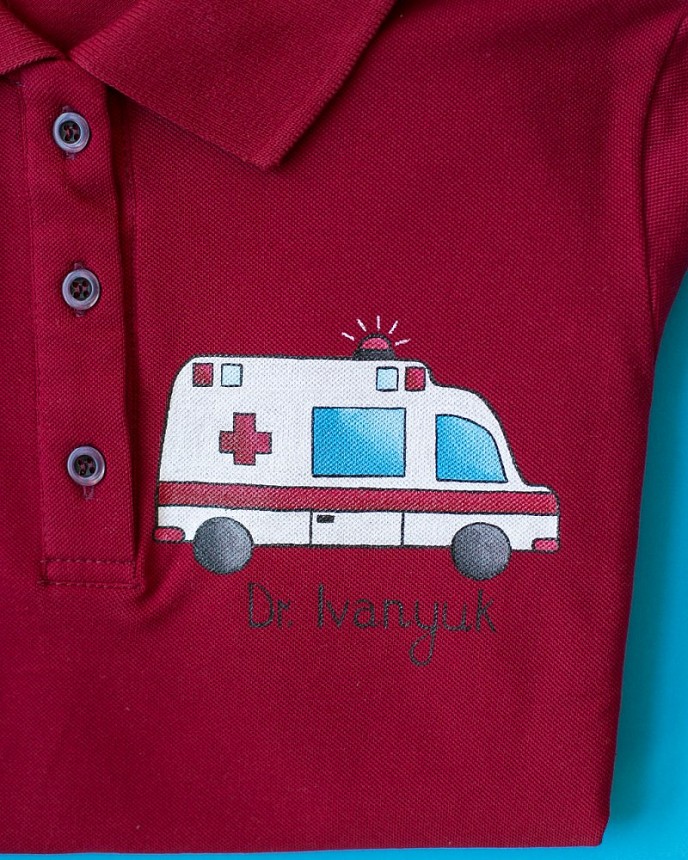 Малюнок на уніформі Медицина #1 2