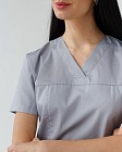 Медична сорочка жіноча Топаз сіра 3