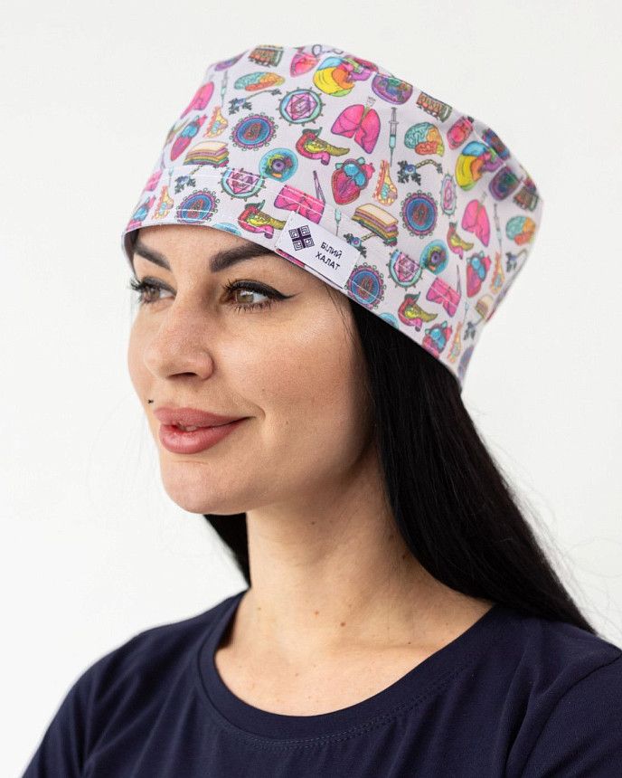 Медична шапочка з принтом Biology 2