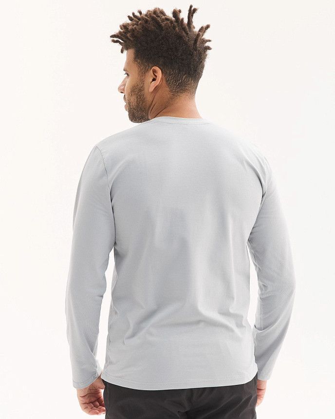 Медицинский лонгслив мужской серый 3