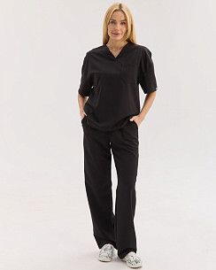 Медичний костюм жіночий Чикаго чорний