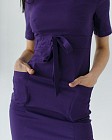 Медицинское платье женское Скарлетт фиолетовое 3