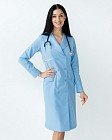 Медичний халат жіночий Моніка блакитний 3