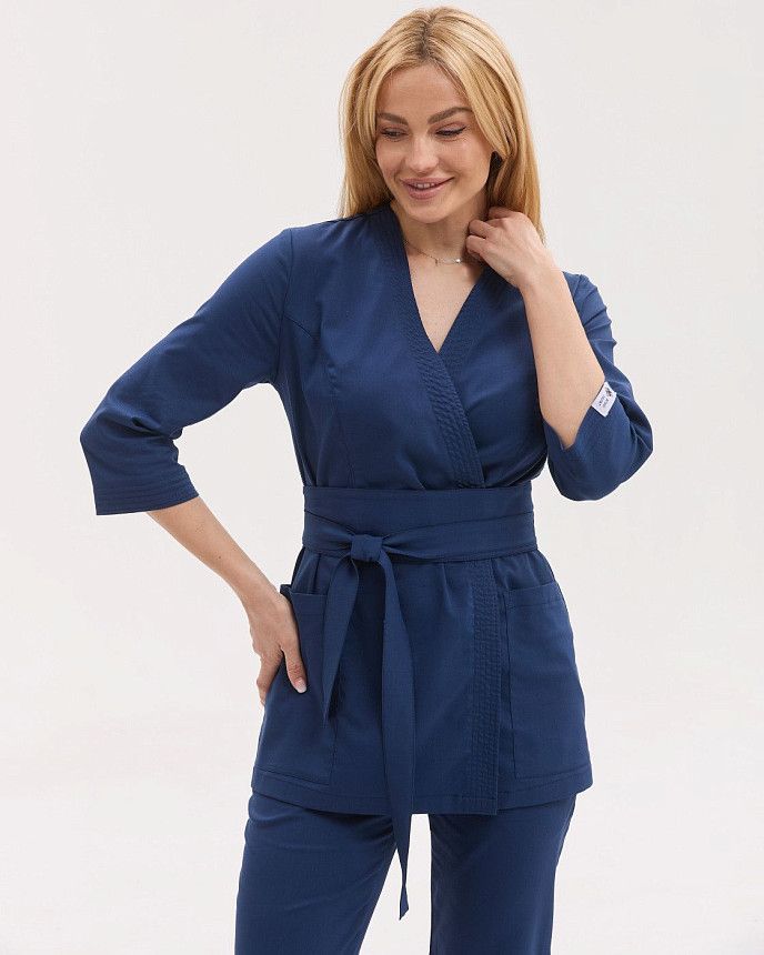 Медицинский костюм женский Сеул синий 5