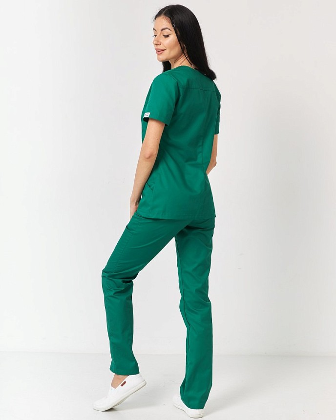 Медицинский костюм женский Топаз зеленый 2