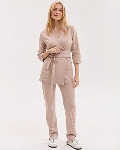 Медицинский костюм женский Сеул песочный