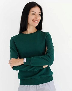 Медичний світшот Нью-Йорк жіночий темно-зелений