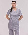 Медичний костюм жіночий Вірджинія сірий 2