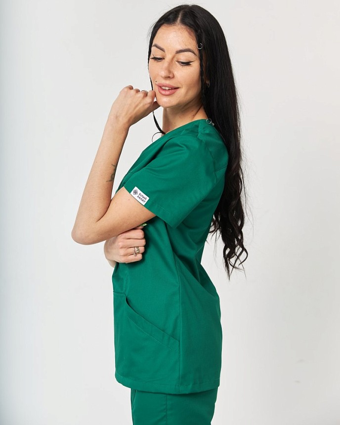 Медичний костюм жіночий Топаз зелений 5