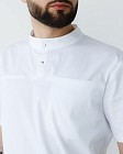 Медицинская рубашка мужская Денвер белая 4