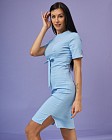 Медицинское платье женское Скарлетт голубое 3