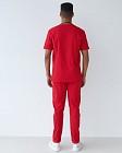 Медичний костюм чоловічий Марсель червоний 2
