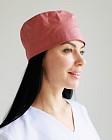 Медицинская шапочка розово-теракотовая (Elitе Stretch) 2