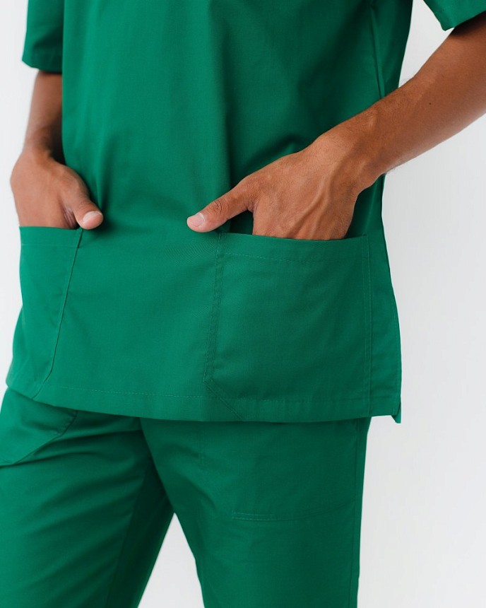 Медицинский костюм мужской Гранит зеленый 5