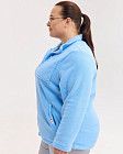 Медицинская кофта женская флисовая Финляндия голубая +SIZE 3 Белый халат Медицинская кофта женская флисовая Финляндия голубая +SIZE 3