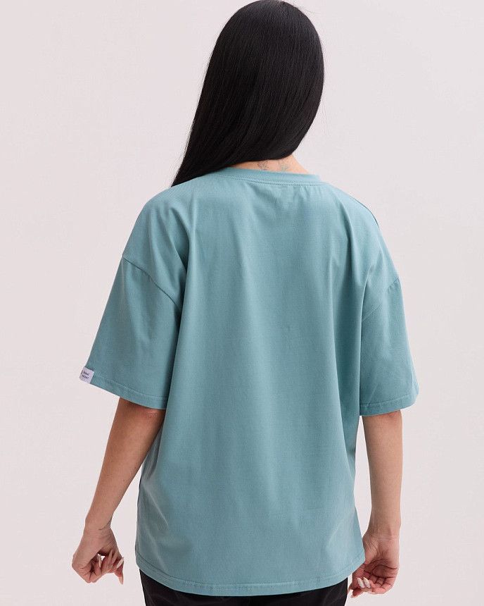 Медицинская футболка унисекс нефритовая 2