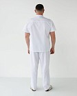 Медичний костюм чоловічий Бостон білий +SIZE 2