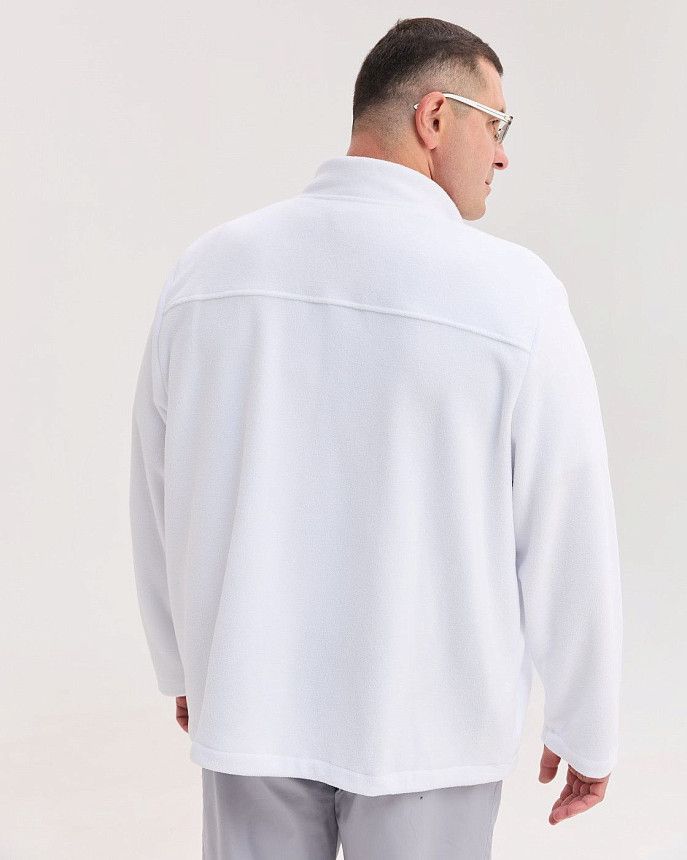 Медицинская кофта мужская флисовая Финляндия белая +SIZE 3