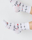 Медичні шкарпетки унісекс з принтом Кардіо 2