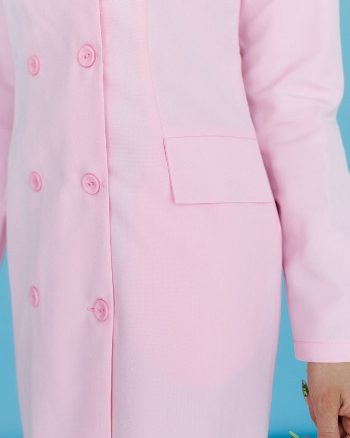 Медичний халат жіночий Моніка світло-рожевий 7