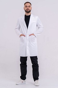 Комплект: халат чоловічий Київ + штани медичні чоловічі Бостон + медична футболка чоловіча №2