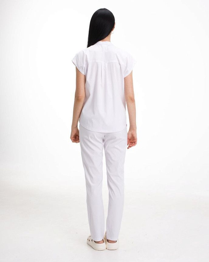 Медицинский женский костюм Сидней белый (уценка/брак) 2