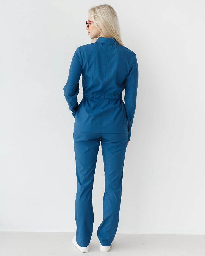 Медичний костюм жіночий Монтана синій 2