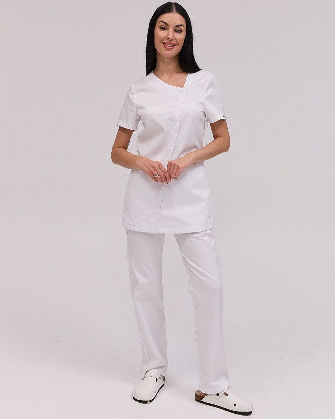 Медицинский костюм женский Вирджиния белый