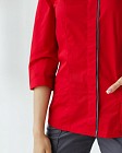 Медицинская рубашка женская Сакура красный-серый 4