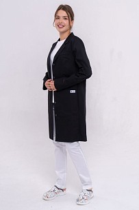 Комплект: женский халат Киев + брюки женские Торонто + медицинская классическая футболка №2