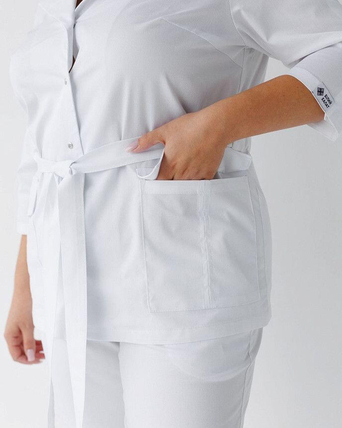 Медицинский костюм женский Кейптаун белый (уценка/брак) 6