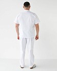 Медичний костюм чоловічий Денвер білий +SIZE 2