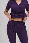 Медицинский костюм женский Рио фиолетовый (уценка/брак) 5