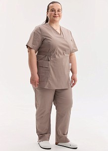 Медицинский костюм женский Киото мокко +SIZE