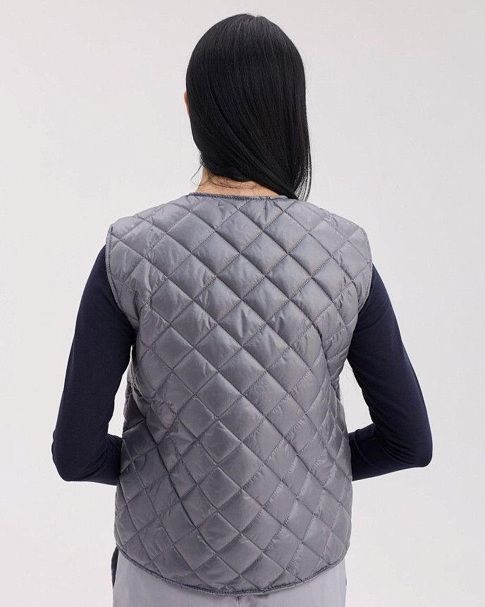 Медична утеплена жилетка жіноча Осло темно-сіра 3