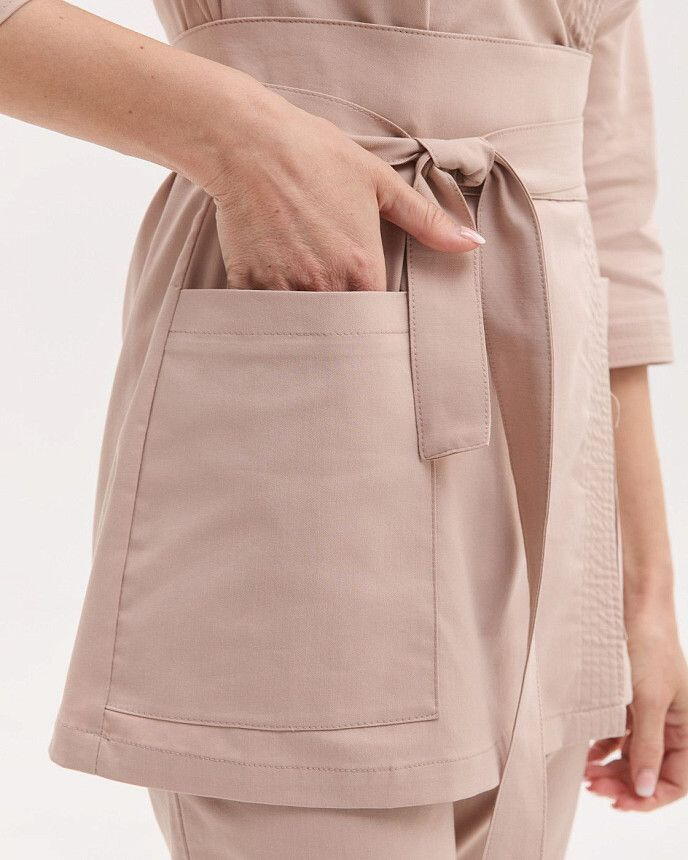 Медицинский костюм женский Сеул песочный 4