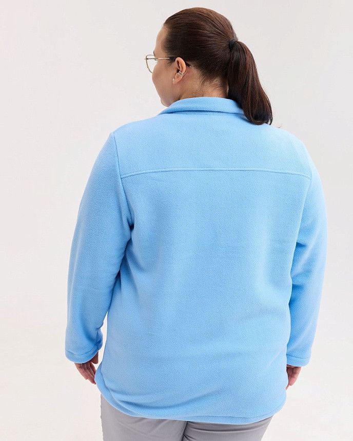 Медична кофта жіноча флісова Фінляндія блакитна +SIZE 4 Білий Халат Медична кофта жіноча флісова Фінляндія блакитна +SIZE 4