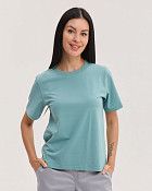 Медична базова футболка жіноча нефритова