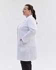 Медицинский халат Студент белый +SIZE (длинный рукав) 2